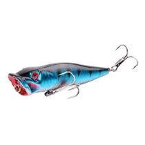 Isca artificial meia água/superfície topwater popper 9cm e 12.7gr tucunaré/traíra/dourado/pirarucu