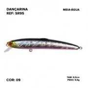 Isca artificial moriah dançarina 9,5cm 9,5g (meia água)