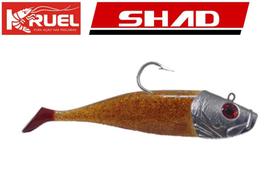 Isca Artificial Para Garoupa Shad Kruel 34cm-630g Kit Shedão
