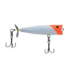 Isca Artificial Pesca C/ Helice Popper Madeira 6cm Tucunare