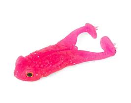 Isca artificial pesca frog soft sapozilla 8,5cm 12g 4 unid - cor cyber pink