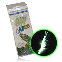Isca Artificial Pesca Sabiki Camarao 5 Fluorescente Lambari Robalo Tainha Mar Rio Lago Mangue Pescaria Esportiva Isca Artificial Pesca Sabiki Camarao 5 Fluorescente Lambari Robalo Tainha Mar Rio Lago Mangue Pescaria Esportiva