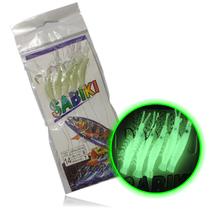 Isca Artificial Pescaria Sabiki 5 Camarao Fluorescente Para Lambari Robalo Tainha Uso Mar Rio Lago Pesca Esportiva Noite Isca Artificial Pescaria Sabiki 5 Camarao Fluorescente Para Lambari Robalo Tainha Uso Mar Rio Lago Pesca Esportiva Noite