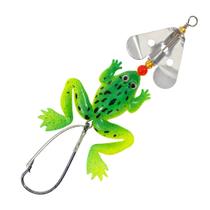 Isca artificial rã silicone com anti enrosco e hélice