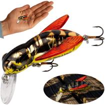 Isca Artificial REBEL Bumble Bug Hornet Vespa Dourada F74-14 Pequena 3,7cm 3g para Tilápia Black Bass Isca Artificial REBEL Bumble Bug Hornet Vespa Dourada F74-14 Pequena 3,7cm 3g para Tilápia Black Bass