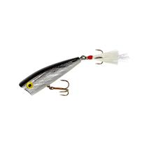 Isca Artificial Rebel P65-01 Popper Magnum Pop-R Prata e Preto com Anzol n4 - 14 g Isca Artificial Rebel P65-01 Popper Magnum Pop-R Prata e Preto com Anzol n4 - 14 g