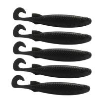 Isca Artificial Shad E-Shad Black 9cm 5un - Monster 3X Isca Artificial Shad E-Shad Black 9cm 5un - Monster 3X