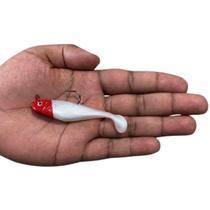 Isca artificial silicone realista p/ tucunaré robalo traíra