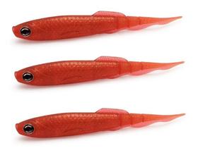 Isca Artificial Soft Monster 3X Bacashad (13cm) 3 Unidades - Várias Cores