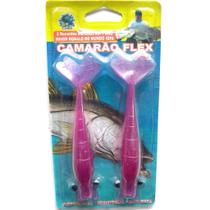 Isca Camarão Artificial Flex de 12,5cm - embalagem c/ 2 iscas