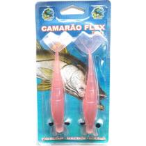 Isca Camarão Artificial Flex de 12,5cm - embalagem c/ 2 iscas