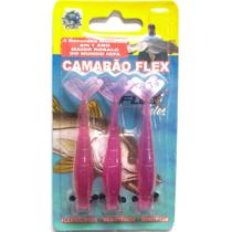 Isca Camarão Artificial Flex de 8cm - modelo FAT e SLIM