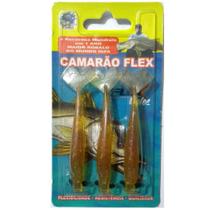 Isca Camarão Artificial Flex de 8cm - modelo FAT e SLIM