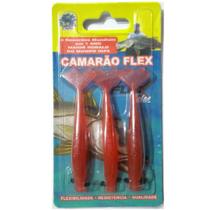 Isca Camarão Artificial Flex de 8cm - modelo FAT e SLIM