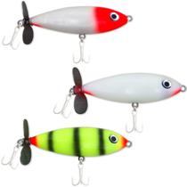 Isca Charutinho Hélice KV charuto 7cm Superfície kit 3 unid Isca Charutinho Hélice KV charuto 7cm Superfície kit 3 unid