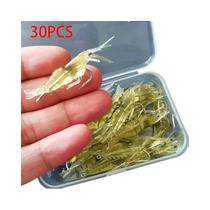 Isca De Camarão Realista Em Silicone Macio Com Gancho, 30 Peças, Iscas Para Pesca De Bass E Topmouth Isca De Camarão Realista Em Silicone Macio Com Gancho, 30 Peças, Iscas Para Pesca De Bass E Topmouth