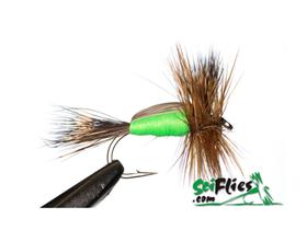 Isca de Fly Humpy n. 14 Chartreuse (Verde-limão)