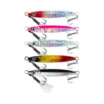 Isca De Metal Slow Jig De 10-60g, 5 Peças, Isca De Arremesso Que Afunda Com Anzóis Auxiliares Para