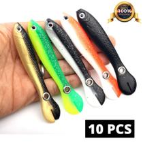 Isca De Pesca Artificial Jig Soft Silicone Bait Swing 10 Pcs Isca De Pesca Artificial Jig Soft Silicone Bait Swing 10 Pcs