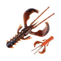 Isca De Pesca De Camarão Em TPR Macio Ativada Por UV Para Montagens Sem Ervas Daninhas, Jig, Ned,