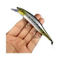 Isca De Pesca Jerkbait Minnow De 12cm 15g Com Olhos 3D, Isca Dura, Wobblers, Crankbait Para Pesca De