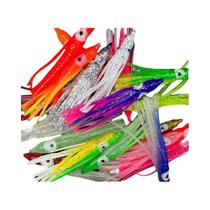 Isca De Pesca Luminosa De Cores Mistas 5-12cm Isca Macia Para Robalo E Salmão 50 100PCS