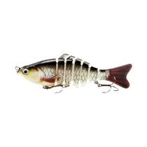 Isca de Pesca Marítima 10cm - Isca de Mergulho Multicolorida com 7 Seções