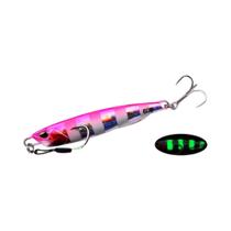 Isca De Pesca Metálica 3D Luminosa 10g-60g Isca Artificial Tipo Lápis Com Três Ganchos Placa De