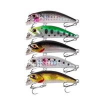 Isca De Pesca Minnow Crankbait Isca Dura Wobblers 5 Peças Para Pike Carpa Truta Swimbait Artificial Isca De Pesca Minnow Crankbait Isca Dura Wobblers 5 Peças Para Pike Carpa Truta Swimbait Artificial