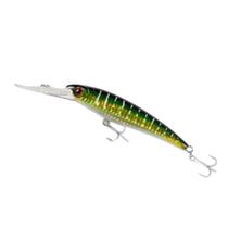 Isca de Pesca NOEBY Trolling Minnow 120mm Preto e Amarelo