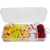 Isca De Pesca Realista, 125 Peças, Minhoca, Isca Macia, Silicone, Minhoca Artificial, Camarão,