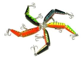 Isca De Pesca Realista Crankbait Artificial Multi Articulave