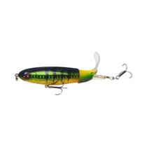 Isca de Pesca Topwater Whopper Popper - 10cm/14cm - Com Cauda Giratória