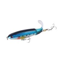 Isca de Pesca Topwater Whopper Popper - 10cm/14cm - Com Cauda Giratória
