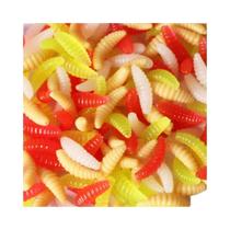 Isca De Silicone Winter Glow 50pcs 2cm 0.4g, Isca Artificial De Minhoca, Acessórios Para Pesca