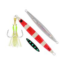 Isca Luminosa De Afundamento Rápido 40g 60g 80g Com Revestimento De Papel Laser Para Pesca Marítima