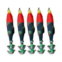 Isca Luminosa Para Polvo 5pcs 10cm 6g Isca De Camarão Para Pesca De Polvo E Lula