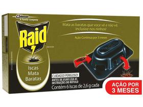 Isca Mata Barata Raid - 6 Unidades