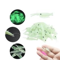 Isca Neon Camarão Kit 10 Peças Isca Neon Camarão Kit 10 Peças