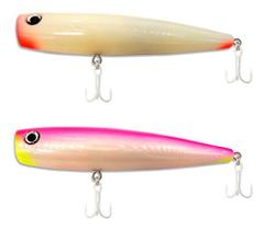 Isca Olhetão 13,5cm Artificial Kv Popper zara - kit c/2 unid Isca Olhetão 13,5cm Artificial Kv Popper zara - kit c/2 unid