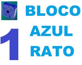 Isca para Rato Kelldrin Bloco Extrusado com 20gr Azul Quadrado
