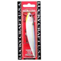 Isca Pesca Artificial Superfície Lucky Craft Sammy 11,5cm Pearl Threadfin 18,5g