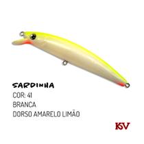 Isca Sardinha Da Kv Artificial plug Meia Água barbela 13,5cm