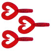 Isca Soft Artificial Matadeira Grub Duplo P/ Traíra Cart.3pç