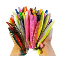 Iscas Artificiais De Silicone T Tail Soft Bait Shad Worm Wobbler Para Pesca 70mm 90mm 120mm 1-100pcs