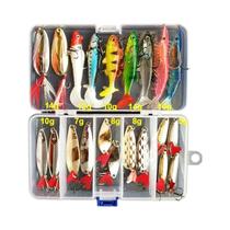 Iscas de Pesca Artificiais - Conjunto de Wobblers, Gabaritos e Iscas de Silicone