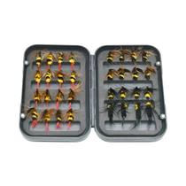 Iscas de Pesca Artificiais - Kit com 32 Unidades (5 Estilos) - Insetos, Abelhas e Moscas