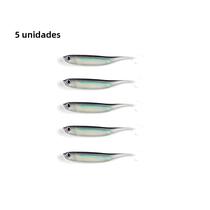 Iscas De Pesca Coloridas Arco-íris 5 Peças Isca Macia Cauda T Lantejoulas Balanço Spinner Isca