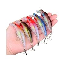 Iscas De Pesca Glow Sinking Minnow Wobblers 5 Peças Para Truta E Bass, Isca Artificial De Plástico Iscas De Pesca Glow Sinking Minnow Wobblers 5 Peças Para Truta E Bass, Isca Artificial De Plástico