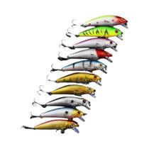 Iscas de Pesca Invernal - 10 Unidades de Crankbait Lipless de Metal 75cm 9g